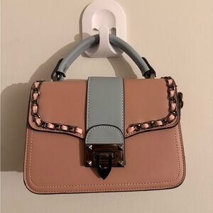 Brand new Chic Two-Tone Mini Bag with Chain Detail